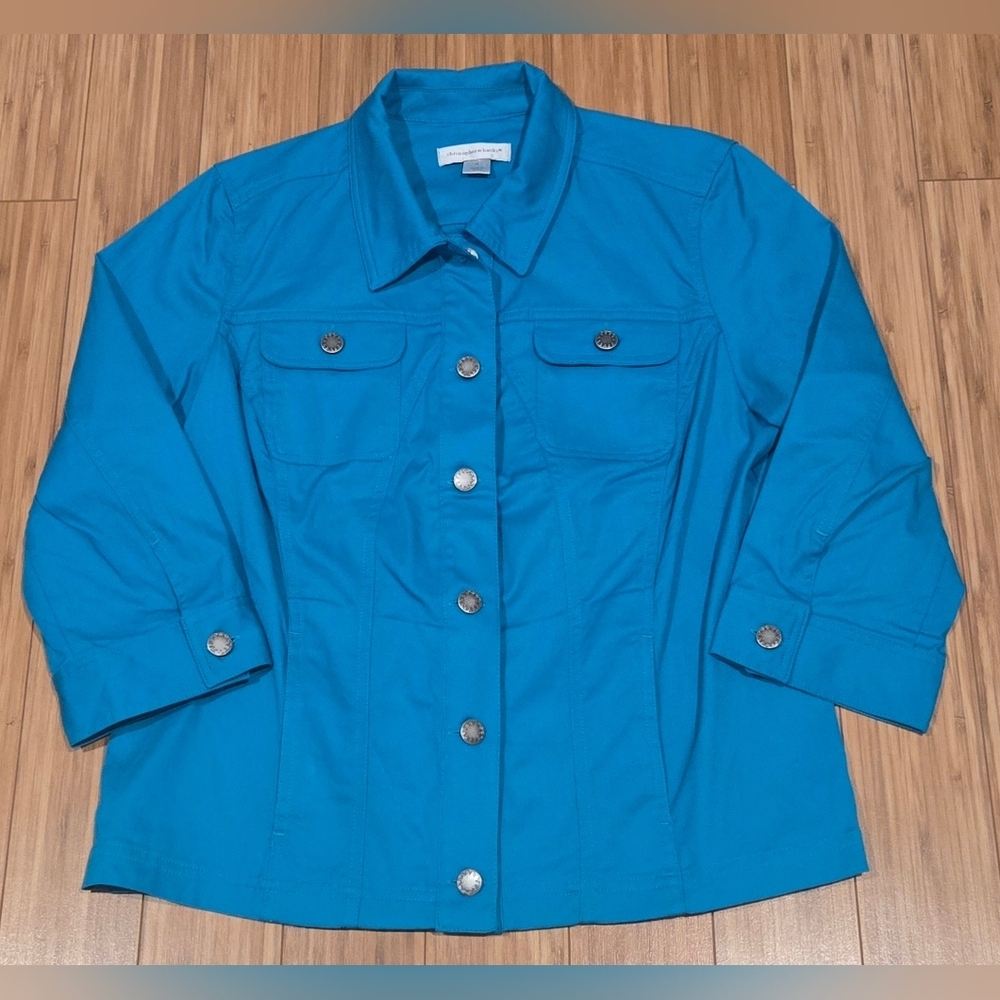 NWOT Christopher & Banks Women's Blue Jacket